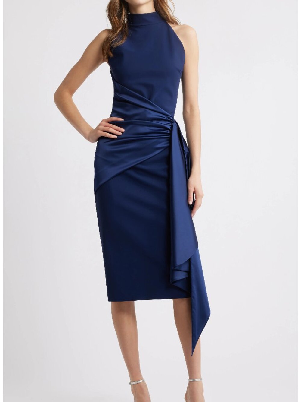 Chiara Boni La Petite Robe Blue Gudairi Sleeveless Midi Dress